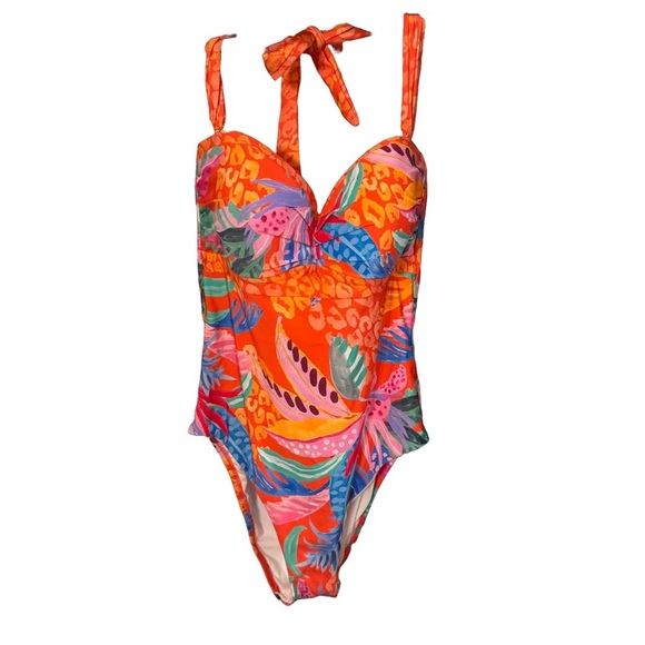 Sunshine 79 One Piece Swimsuit in Multi/color floral sz 10 shaping fit NWT - Picture 1 of 12